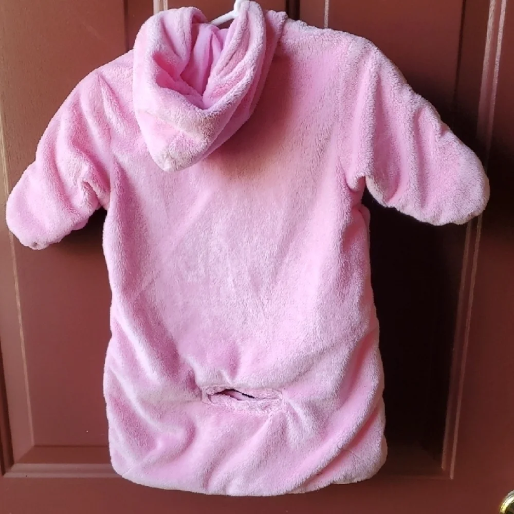 Disney Pooh And EYORE  Pink Sleep Sacks with Hood and Cartoon Design